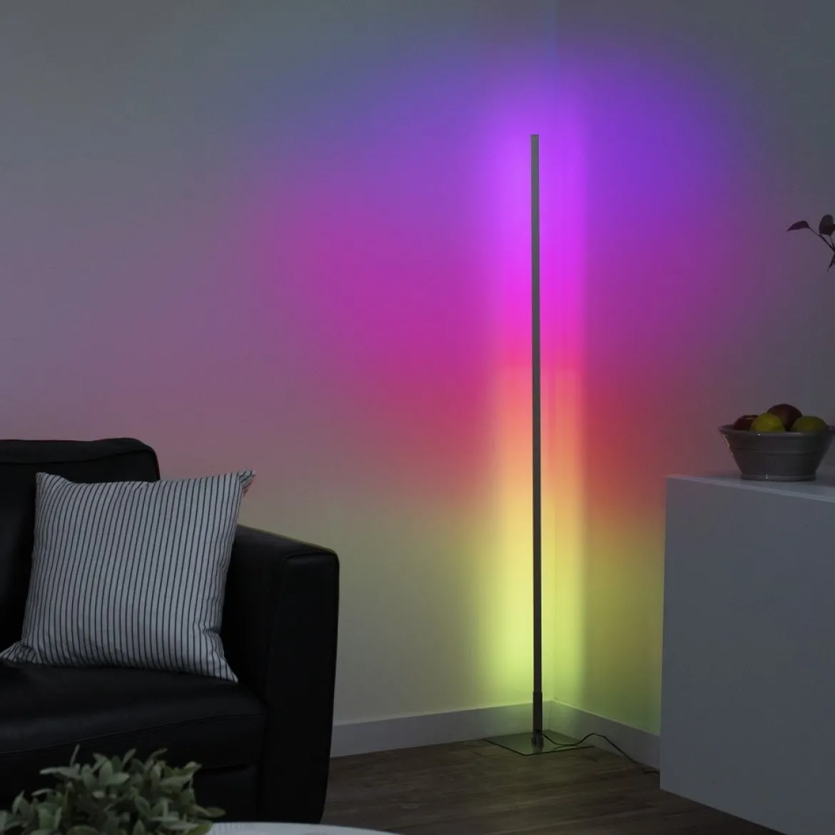 JUST LIGHT 11788-55 LED Stehleuchte Henry CCT RGB dimmbar Stahl