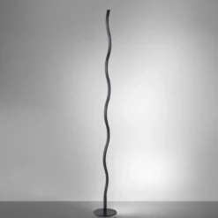 JUST LIGHT 15168-18 LED Stehleuchte WAVE schwarz Wellenform