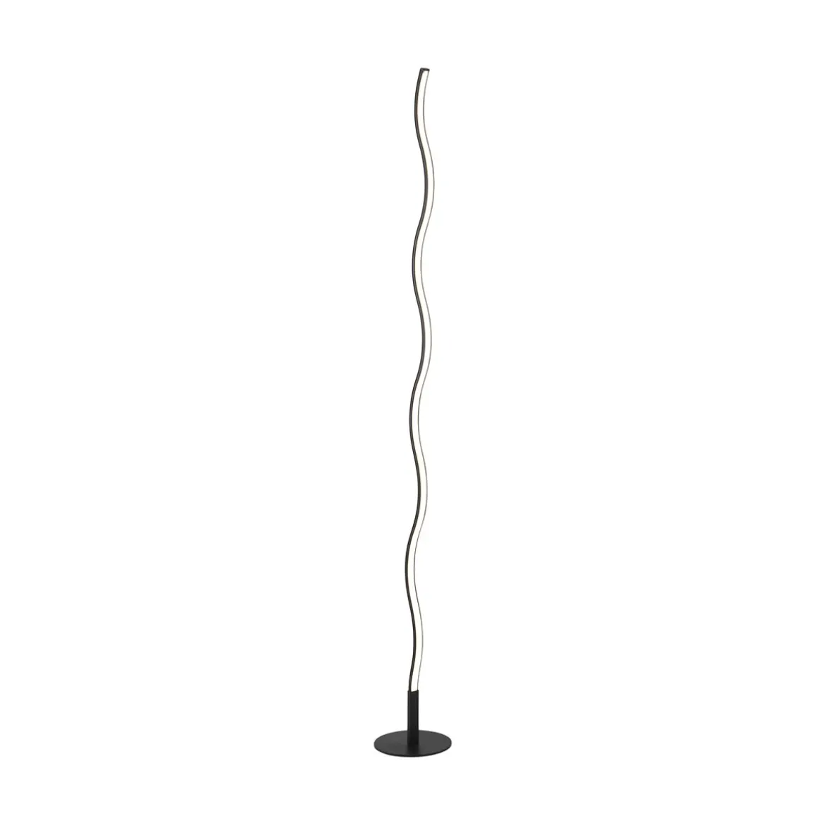 JUST LIGHT 15168-18 LED Stehleuchte WAVE schwarz Wellenform