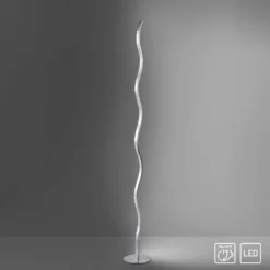 JUST LIGHT 15168-55 LED Stehleuchte WAVE stahl Wellenform