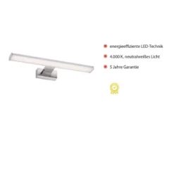 JUST LIGHT 11132-17 LED Wandleuchte chrom 40cm 4000K