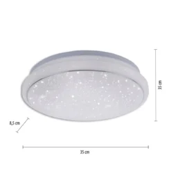 JUST LIGHT 14742-16 LOLAsmart-Jupi LED Deckenleuchte Sternenhimmel 35cm RGBW