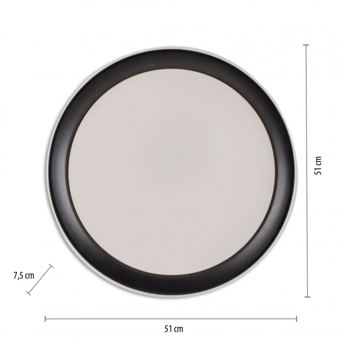 JUST LIGHT 14659-18 LOLAsmart LED Deckenleuchte DISC schwarz 51cm RGBW