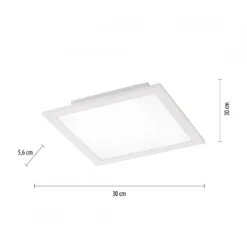 JUST LIGHT 14680-16 LOLAsmart LED Deckenleuchte FLAT 30x30cm weiß RGBW