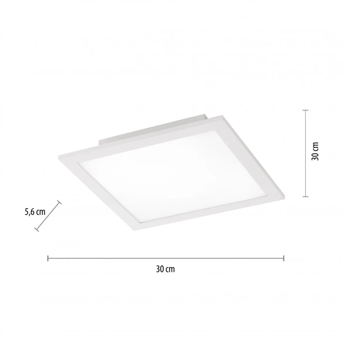 JUST LIGHT 14680-16 LOLAsmart LED Deckenleuchte FLAT 30x30cm weiß RGBW