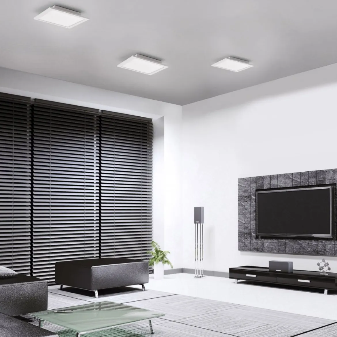 JUST LIGHT 14680-16 LOLAsmart LED Deckenleuchte FLAT 30x30cm weiß RGBW