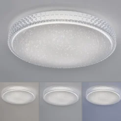 JUST LIGHT 14745-00 LOLAsmart LED Deckenleuchte Sternenhimmel rund 60cm RGBW
