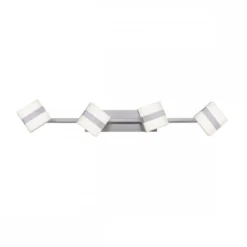 JUST LIGHT 12084-55 LOLAsmart LED Deckenleuchte Sabi 4-flammig Smart Home RGB CCT stahlfarben