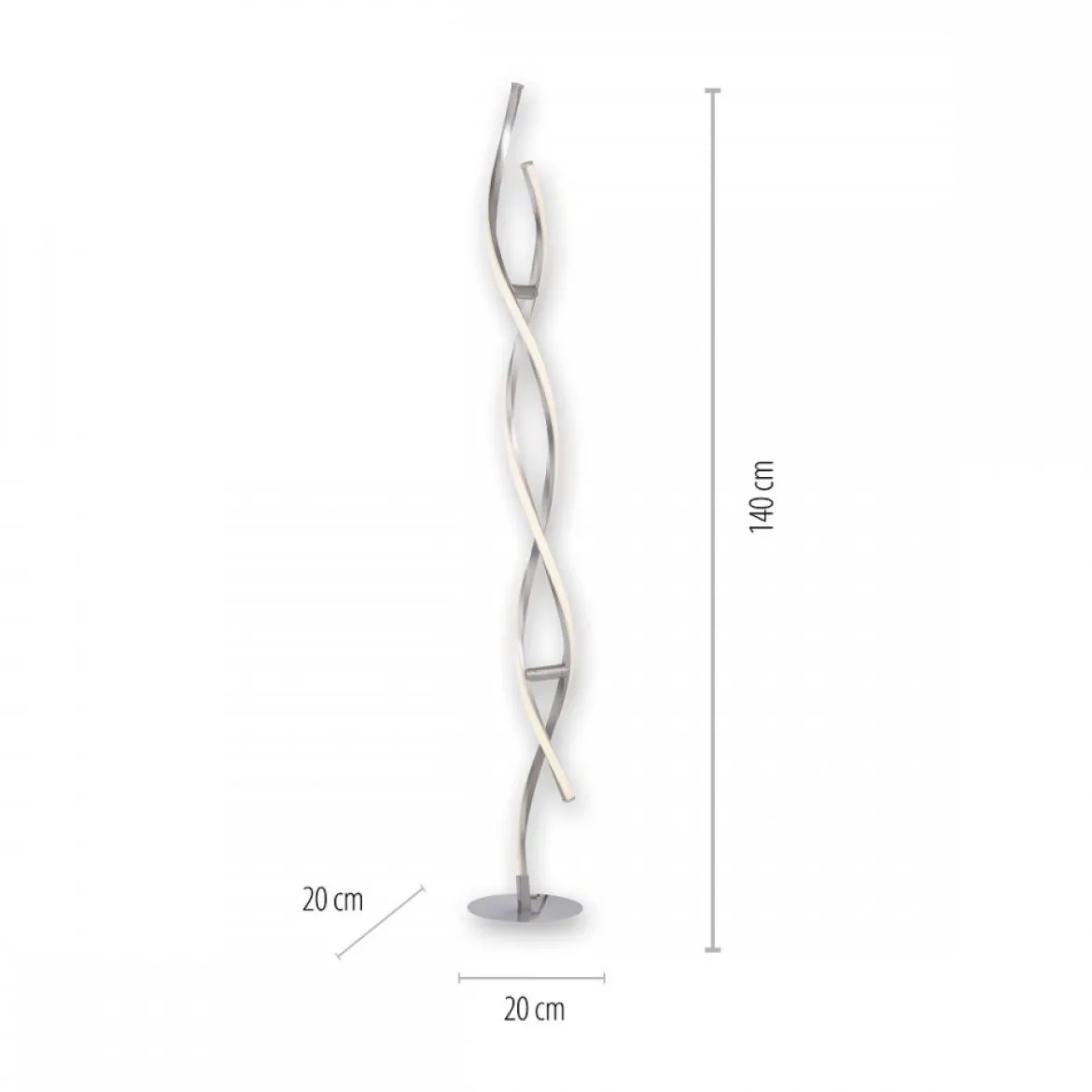JUST LIGHT 11992-55 LOLAsmart LED Stehleuchte Swing Smart Home RGB CCT stahlfarben
