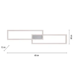JUST LIGHT 16430-55 LOLAsmart MAXI LED Deckenleuchte stahlfarben RGBW