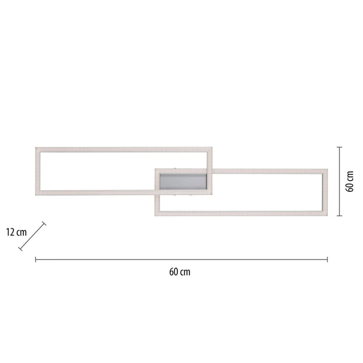 JUST LIGHT 16430-55 LOLAsmart MAXI LED Deckenleuchte stahlfarben RGBW