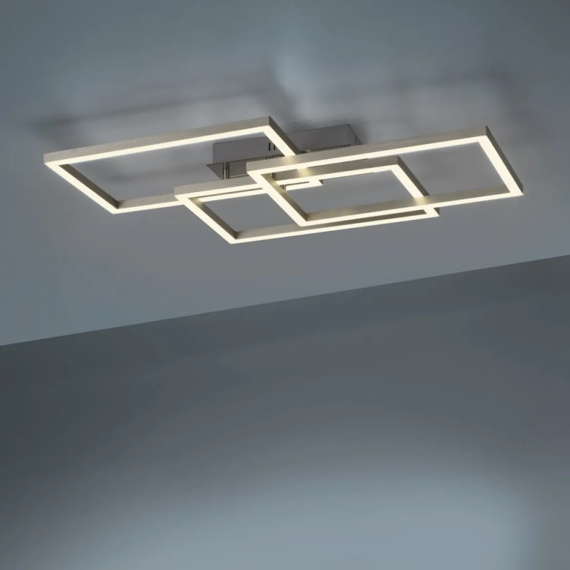 JUST LIGHT 16431-55 LOLAsmart MAXI LED Deckenleuchte stahlfarben RGBW