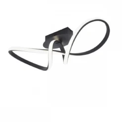 JUST LIGHT 15403-18 MARIA LED Deckenleuchte schwarz 3-Step Dim 3000K