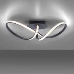 JUST LIGHT 15403-18 MARIA LED Deckenleuchte schwarz 3-Step Dim 3000K