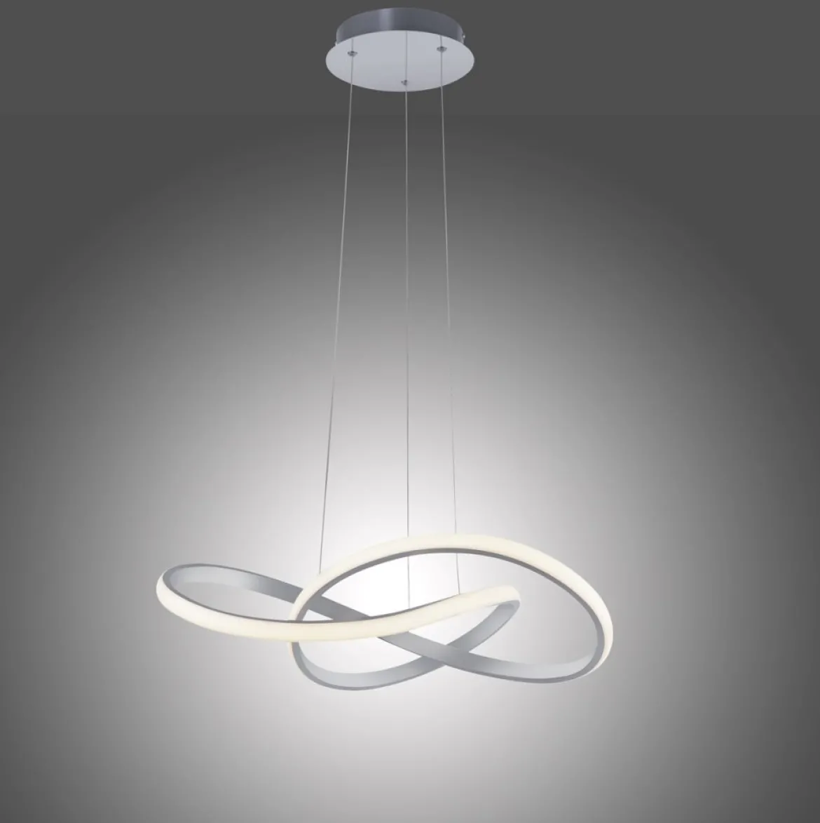 JUST LIGHT 15402-95 Maria LED Pendelleuchte aluminium 3-Step Dim 3000K