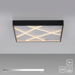 JUST LIGHT 14093-18 MIKADO Deckenlampe eckig schwarz 3000K