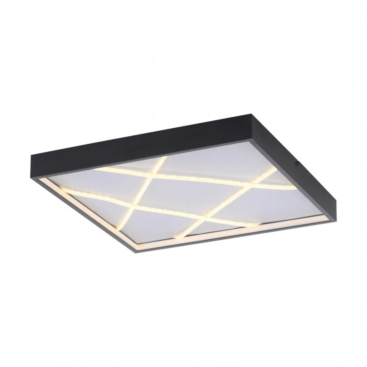 JUST LIGHT 14093-18 MIKADO Deckenlampe eckig schwarz 3000K
