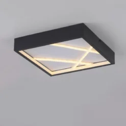 JUST LIGHT 14092-18 MIKADO Deckenleuchte eckig schwarz 3000K
