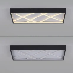 JUST LIGHT 14094-18 MIKADO Deckenleuchte rechteckig schwarz 3000K