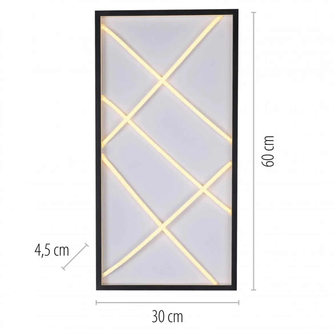 JUST LIGHT 14094-18 MIKADO Deckenleuchte rechteckig schwarz 3000K