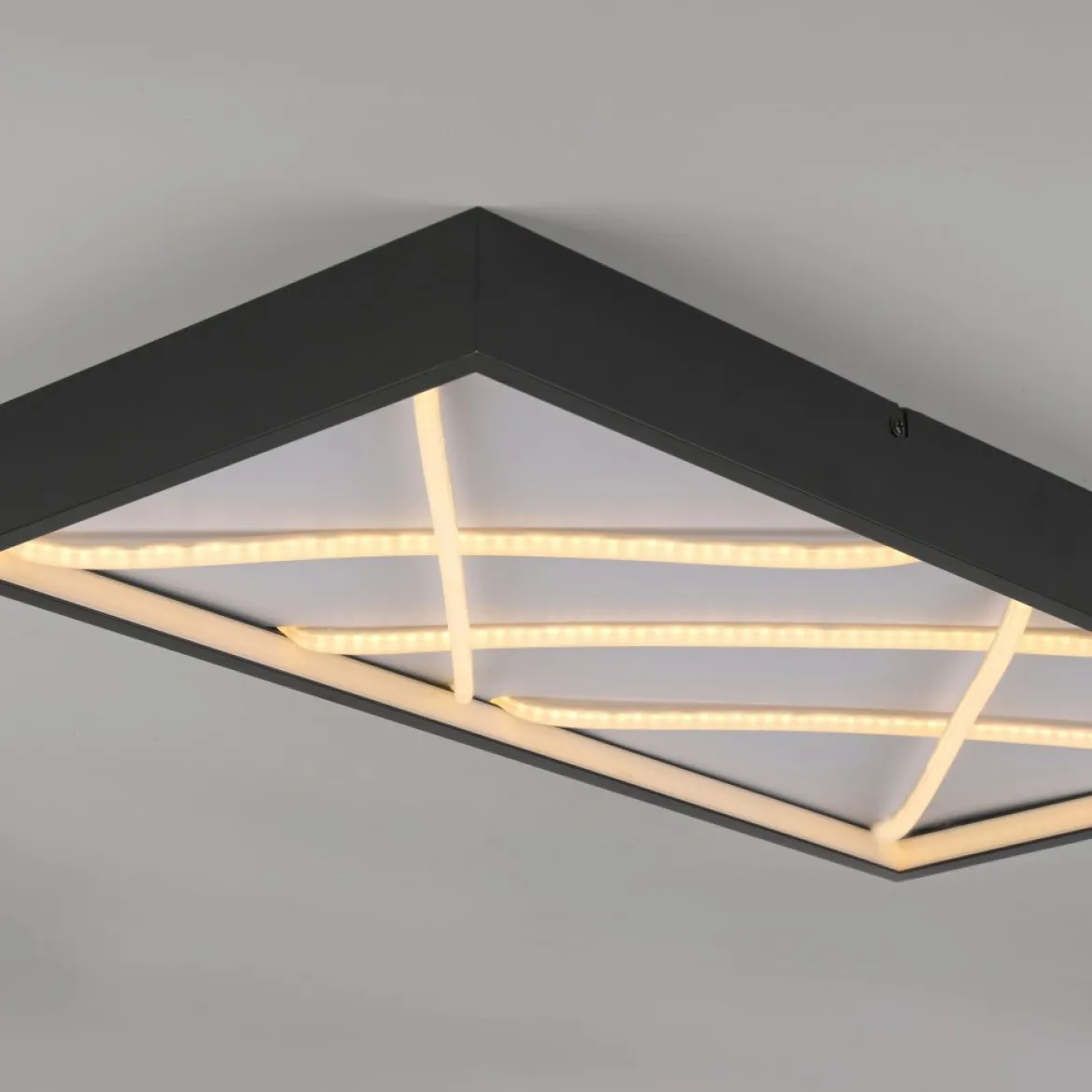 JUST LIGHT 14094-18 MIKADO Deckenleuchte rechteckig schwarz 3000K