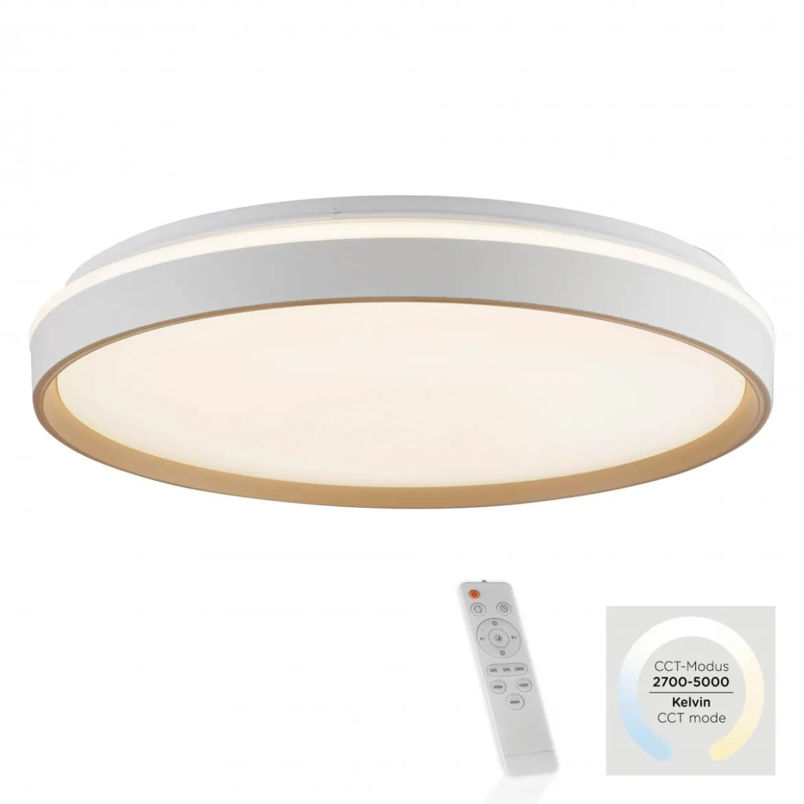 JUST LIGHT 14278-39 MIO Deckenleuchte sand 48.5 cm