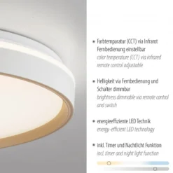 JUST LIGHT 14278-39 MIO Deckenleuchte sand 48.5 cm