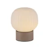 JUST LIGHT 15175-39 NAMI Tischleuchte sand geriffeltes Opalglas