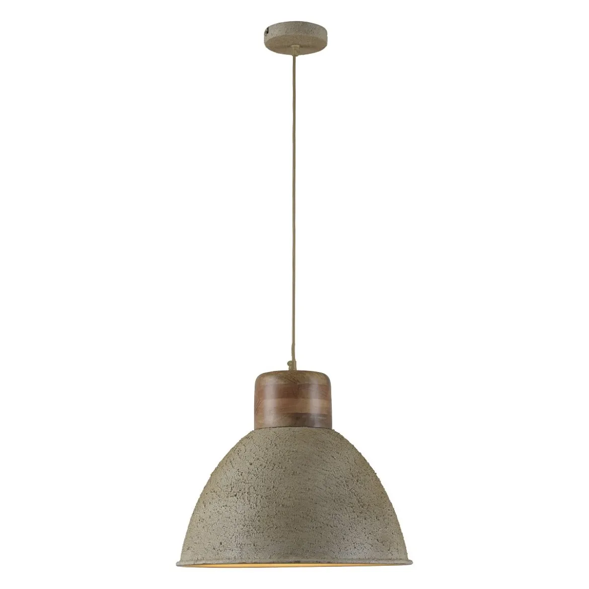 JUST LIGHT 11985-39 Pendelleuchte Samia E27 Beige Mangoholz