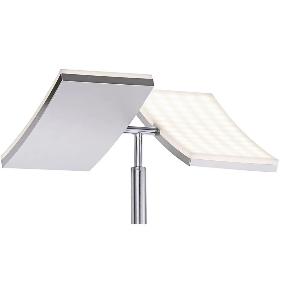 JUST LIGHT 11725-55 RUBEN LED Stehleuchte mit Lesearm 3000K dimmbar stahlfarben