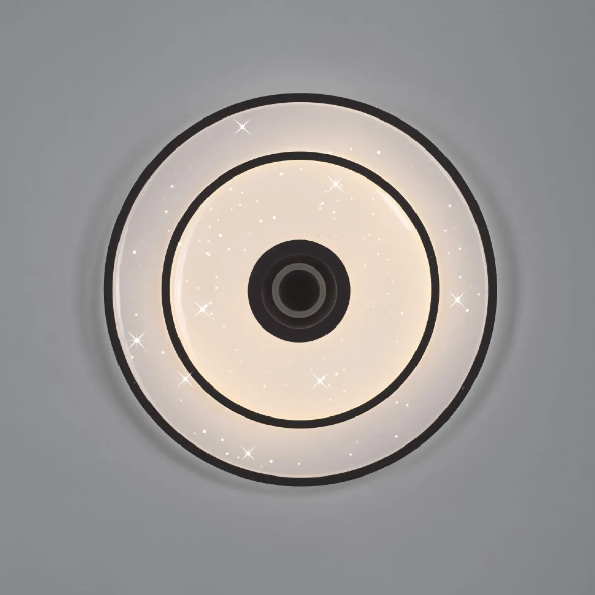 JUST LIGHT 15456-18 TURANUS Deckenleuchte rund schwarz 3000K