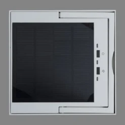 KONSTSMIDE No. 7815-250 Portofino LED Solar USB-Laterne weiß dimmbar mit Sensor