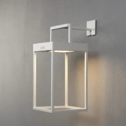 KONSTSMIDE No. 7815-250 Portofino LED Solar USB-Laterne weiß dimmbar mit Sensor