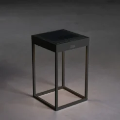KONSTSMIDE No. 7815-750 Portofino LED Solar USB-Laterne schwarz dimmbar mit Sensor