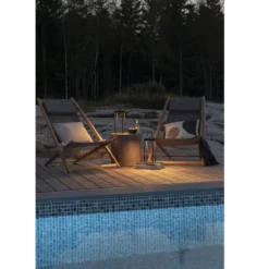 KONSTSMIDE 7820-750 USB Laterne Manorola schwarz 39cm dimmbar