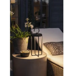KONSTSMIDE 7820-750 USB Laterne Manorola schwarz 39cm dimmbar