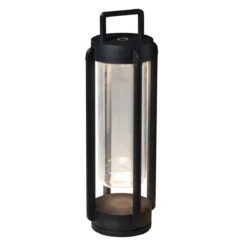 KONSTSMIDE 7823-750 USB Laterne Otranto schwarz 44cm dimmbar