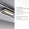 Leuchten Direkt 14696-18 ASMIN LED Deckenleuchte flach schwarz 95x18cm