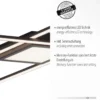 Leuchten Direkt 14695-18 ASMIN LED Deckenleuchte flach schwarz 106x37cm