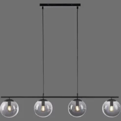 Leuchten Direkt 14604-18 BIG WIDOW Pendelleuchte 4-flammig Schwarz