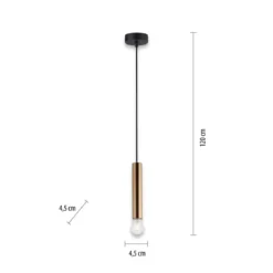 Leuchten Direkt 15617-60 BRUNA Pendelleuchte 1-flammig Messing Matt