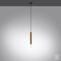 Leuchten Direkt 15617-60 BRUNA Pendelleuchte 1-flammig Messing Matt