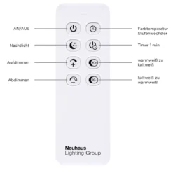Leuchten Direkt 14019-78 Deckenleuchte Iven 110c 25cm stahl Holzdekor CCT