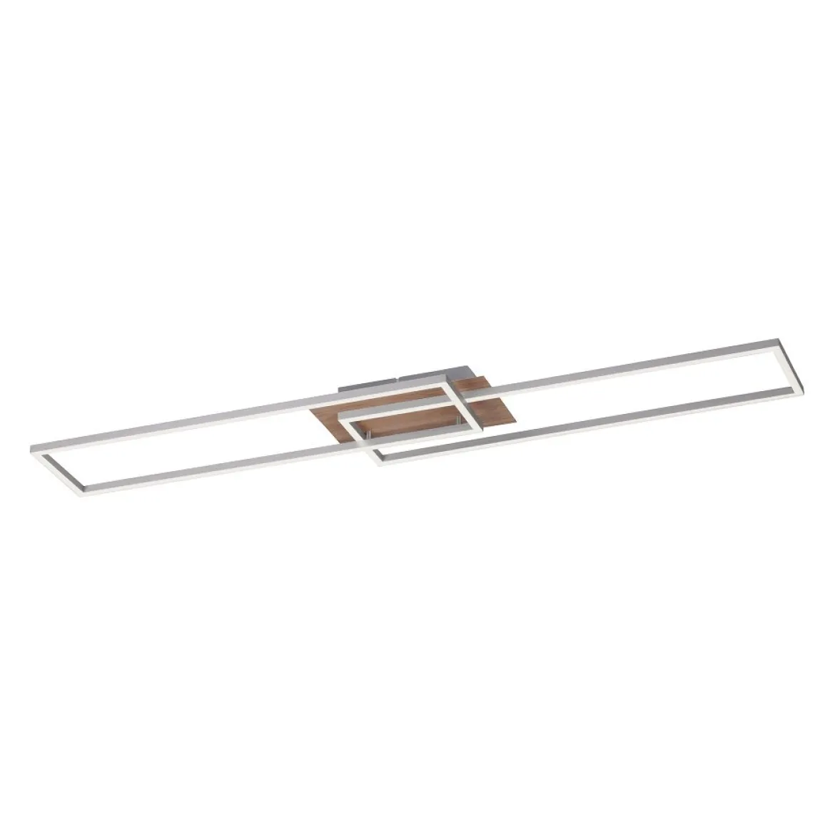 Leuchten Direkt 14019-78 Deckenleuchte Iven 110c 25cm stahl Holzdekor CCT
