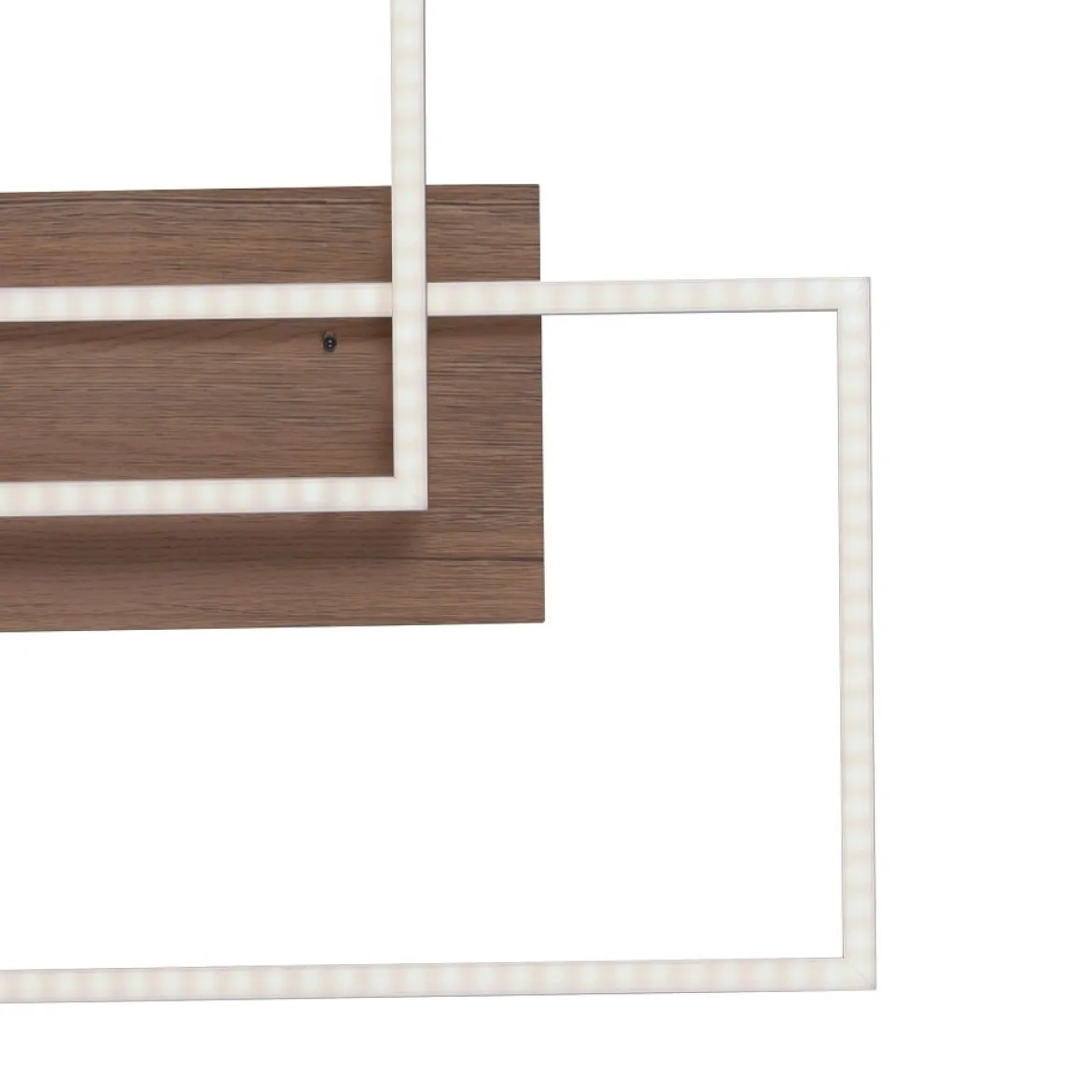 Leuchten Direkt 14018-78 Deckenleuchte Iven 2-flammig stahl Holzdekor CCT