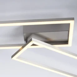 Leuchten Direkt 14023-55 Deckenleuchte Iven stahl rechteckig 3000K dimmbar