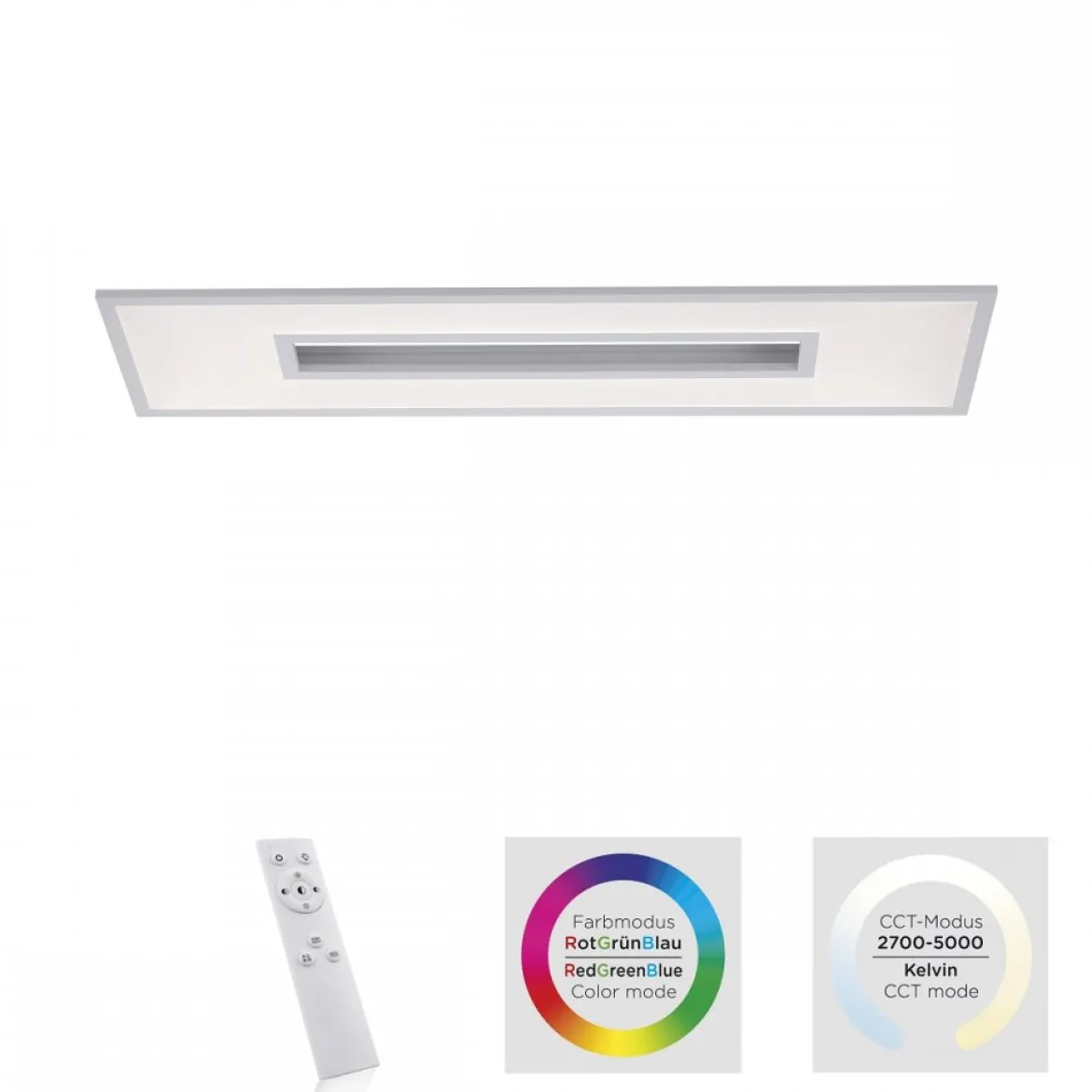 Leuchten Direkt 11647-16 Deckenleuchte Recess weiß