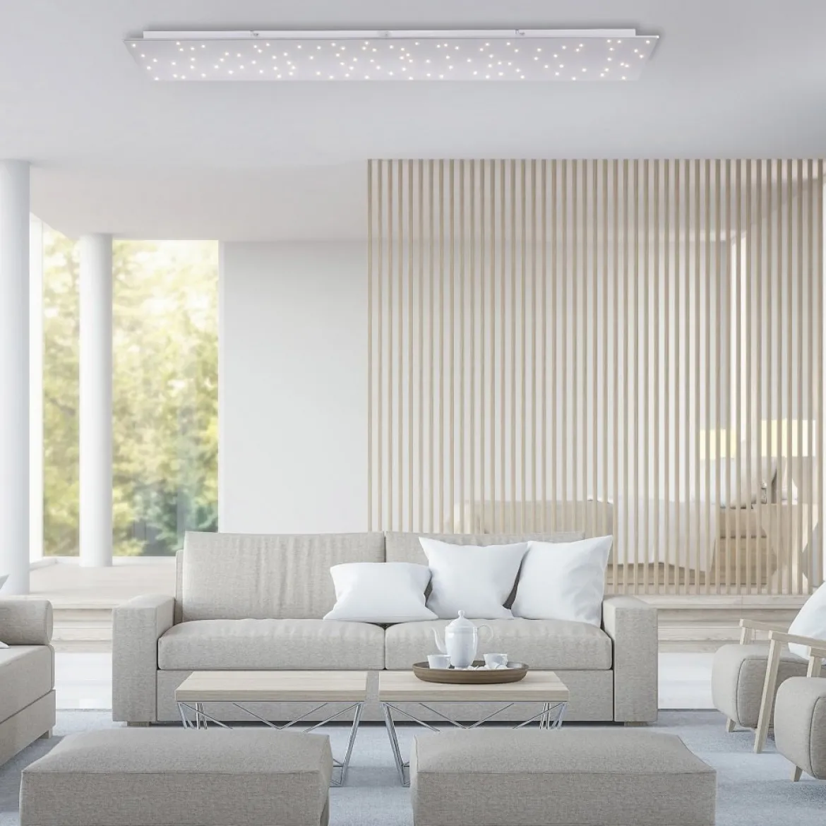 Leuchten Direkt 14672-55 Deckenleuchte Sparkle 100 stahl