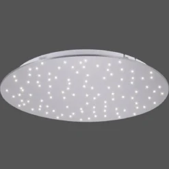 Leuchten Direkt 14673-55 Deckenleuchte Sparkle stahl rund
