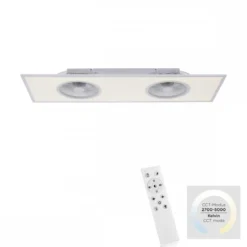 Leuchten Direkt 14643-16 Deckenventilator Flat-Air eckig weiß